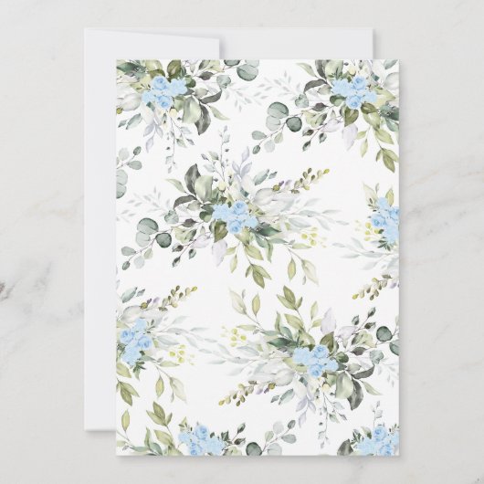 Jongens Rustiek Groen Bladgroen Oh Herten Baby sho Kaart (Achterkant)