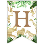 Jongens Safari Dieren Twee Wilde 2e Verjaardag Fot Vlaggetjes (Tweede vlag)