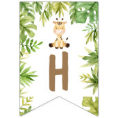 Jongens Safari Dieren Twee Wilde 2e Verjaardag Vlaggetjes (Tweede vlag)