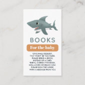 Jongens Schattig Onder het Zee Shark Boeken Voor B Informatiekaartje (Voorkant)