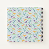 Jongens Schattige Blauw Stegosaurus Dinosaurus Kin Notitieboek (Achterkant)