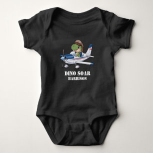 Jongens Schattige Blue Airplane Dinosaurus Kinder Romper
