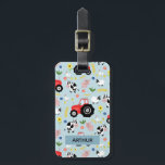 Jongens Schattige Boerderij Dierenpatroonnaam Kind Bagagelabel<br><div class="desc">Dit schattige kinder bagagelabel heeft een boerderijen dierenbloempatroon,  met een tractor,  koeien,  cartoons,  schapen,  kippen en bloemen,  en kan worden gepersonaliseerd met uw jongensnaam en contactgegevens. Het perfecte landbouwthema cadeau voor de eerste reis van je baby,  peuter of kind. Bekijk ons collectie voor het bijpassende paspoort hoesje.</div>