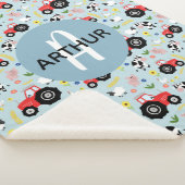 Jongens Schattige Boerderij Dierlijke Tractor Patr Sherpa Deken (3/4)