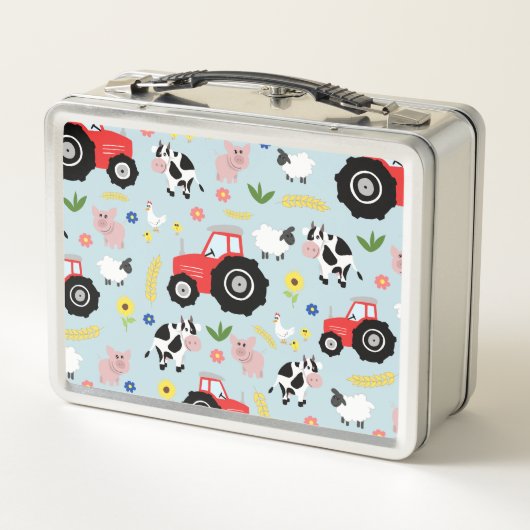 Jongens Schattige Boerderij Tractor en Dieren Peut (Achterkant)