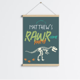 Jongens Schattige Dinosaurus Dig Kids Verjaardag W Perfect Poster