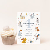 Jongens Schattige Dog Let's Pawty 1e Verjaardag Kaart