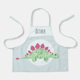 Jongens Schattige Groene Stegosaurus Dinosaur Kind Schort