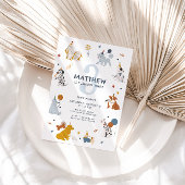 Jongens Schattige Hond Let's Pawty 3e Verjaardag Kaart