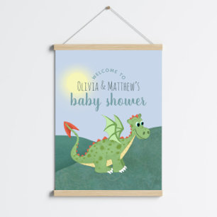 Jongens Schattige Magical Dragon Baby shower Welko Perfect Poster