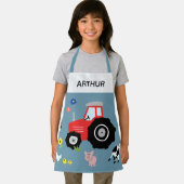 Jongens Schattige Modern Boerderij Animal Tractor  Schort (Insitu)