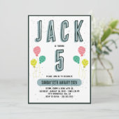 Jongens Schattige Modern Donkergroen Thema Kinder Kaart (Staand voorkant)