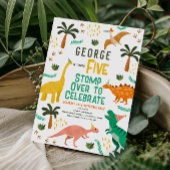 Jongens Schattige Oerwoud Dinosaurus Kinder 5e Ver Kaart