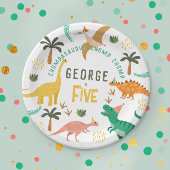 Jongens Schattige Oerwoud Dinosaurus T-Rex Kinder  Papieren Bordje