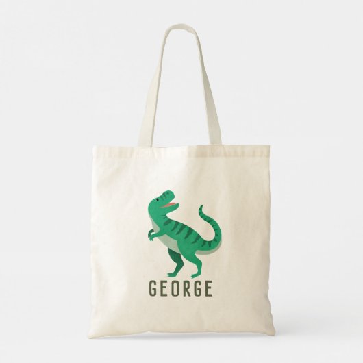 Jongens Schattige Oerwoud T-Rex Dinosaurus Kindere Tote Bag (Achterkant)
