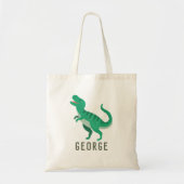 Jongens Schattige Oerwoud T-Rex Dinosaurus Kindere Tote Bag (Voorkant)