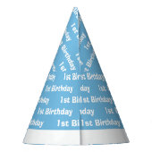 Jongens Schattige Reizen Vliegtuig Kids Verjaardag Feesthoedjes (Achterkant)