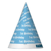 Jongens Schattige Reizen Vliegtuig Kids Verjaardag Feesthoedjes (Links)