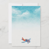 Jongens Schattige Reizen Vliegtuig Kids Verjaardag Kaart (Achterkant)