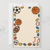 Jongens Schattige Sporten Voetbal Verjaardag Kaart (Achterkant)