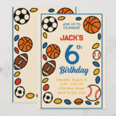 Jongens Schattige Sporten Voetbal Verjaardag Kaart (Voorkant / Achterkant)