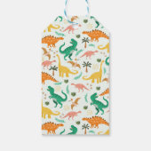 Jongens Schattige T-Rex Oerwoud Dinosaurus Verjaar Cadeaulabel (Achterkant)