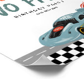 Jongens Schattige Twee Snelle 2e Verjaardag Hot Ca Poster (Hoek)