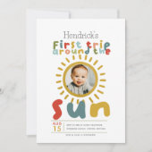 Jongens Schattigee foto eerste reis rond de verjaa Kaart (Voorkant)