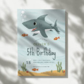 Jongens Schattigee haai onder het Zee Oceaan 5e ve Kaart