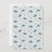 Jongens Schattigee haai onder het Zee Oceaan 5e ve Kaart (Achterkant)