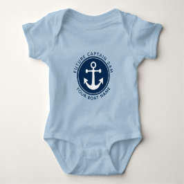 Jongen's scheepsanker touw marine kapitein bootnaa romper