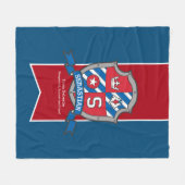 Jongens Sebastian letter S naam betekent blauw dek Fleece Deken (Voorkant (Horizontaal))