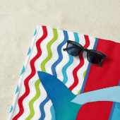 Jongens Shark op maat gepersonaliseerd met de naam Strandlaken (In situ)