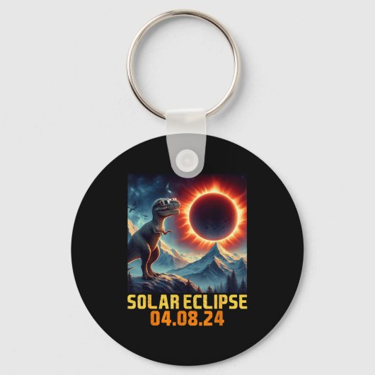 Jongens shirt Zonne-eclips Rex Dino Bril Sleutelhanger (Voorkant)