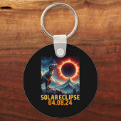Jongens shirt Zonne-eclips Rex Dino Bril Sleutelhanger (Voorkant)