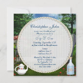 Jongens Sip en zie het Baby shower van de Tea Part Kaart (Achterkant)