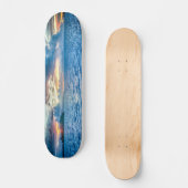 Jongens skateboard met zonsondergangblauw (Voorkant)