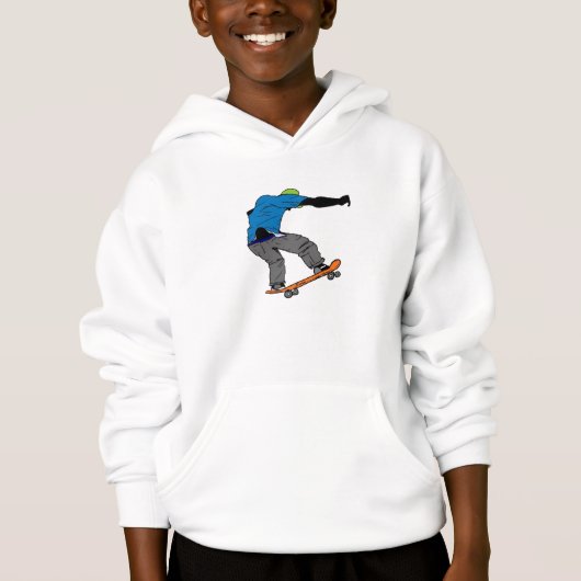 Jongens Skateboarder hoodie (Voorkant)
