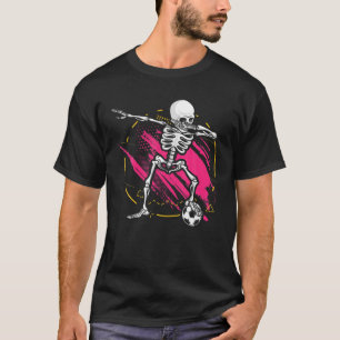 Jongens - Skelet van meisjes - Voetbal T-shirt