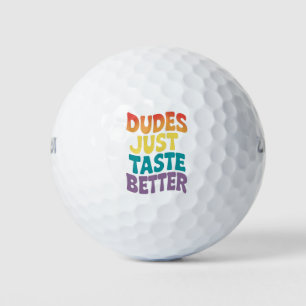 Jongens smaken gewoon beter Gay Pride vintage Golfballen