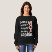 Jongens sommige Bunny gaat een grote broer Pasen Trui (Voorkant volledig)
