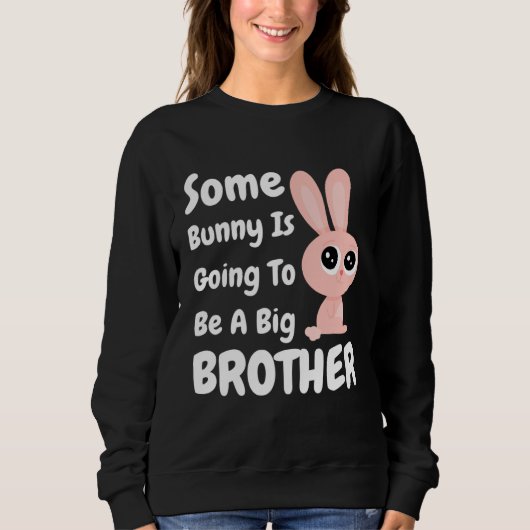 Jongens sommige Bunny gaat een grote broer Pasen Trui (Voorkant)