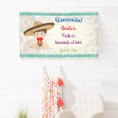 Jongens Spaans Mexicaans Hoedje Niñ0 Spandoek (Insitu)