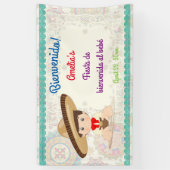 Jongens Spaans Mexicaans Hoedje Niñ0 Spandoek (Verticaal)