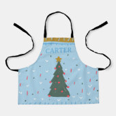 Jongens speciaal voor Kerstmis, keuken, pron Schort (Voorkant)