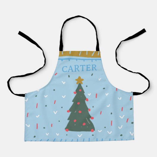Jongens speciaal voor Kerstmis, keuken, pron Schort (Voorkant)
