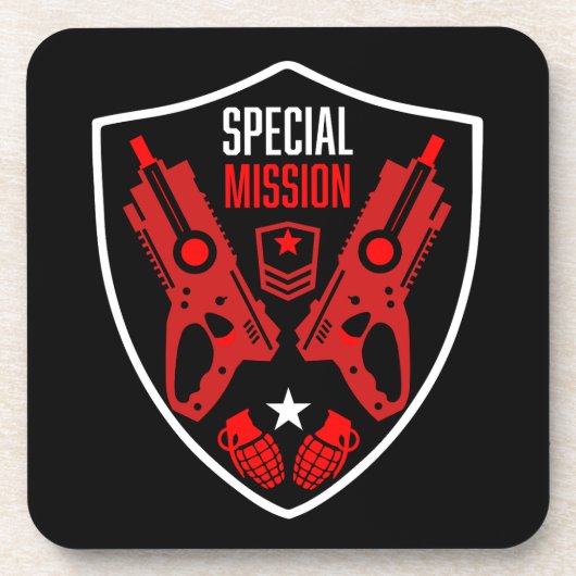 Jongens Speelgoed Dart Pistool Battle Bier Onderzetter (Voorkant)