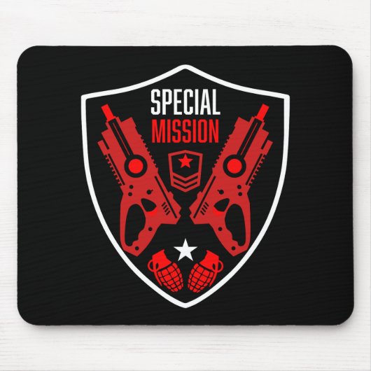 Jongens Speelgoed Dart Pistool Battle Muismat (Voorkant)