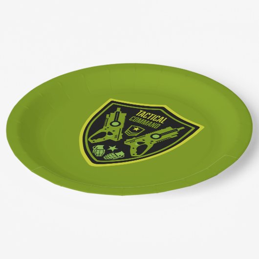 Jongens Speelgoed Dart Pistool Battle Papieren Bordje (Gekanteld)