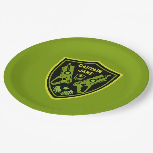 Jongens Speelgoed Dart Pistool Battle Papieren Bordje (Gekanteld)